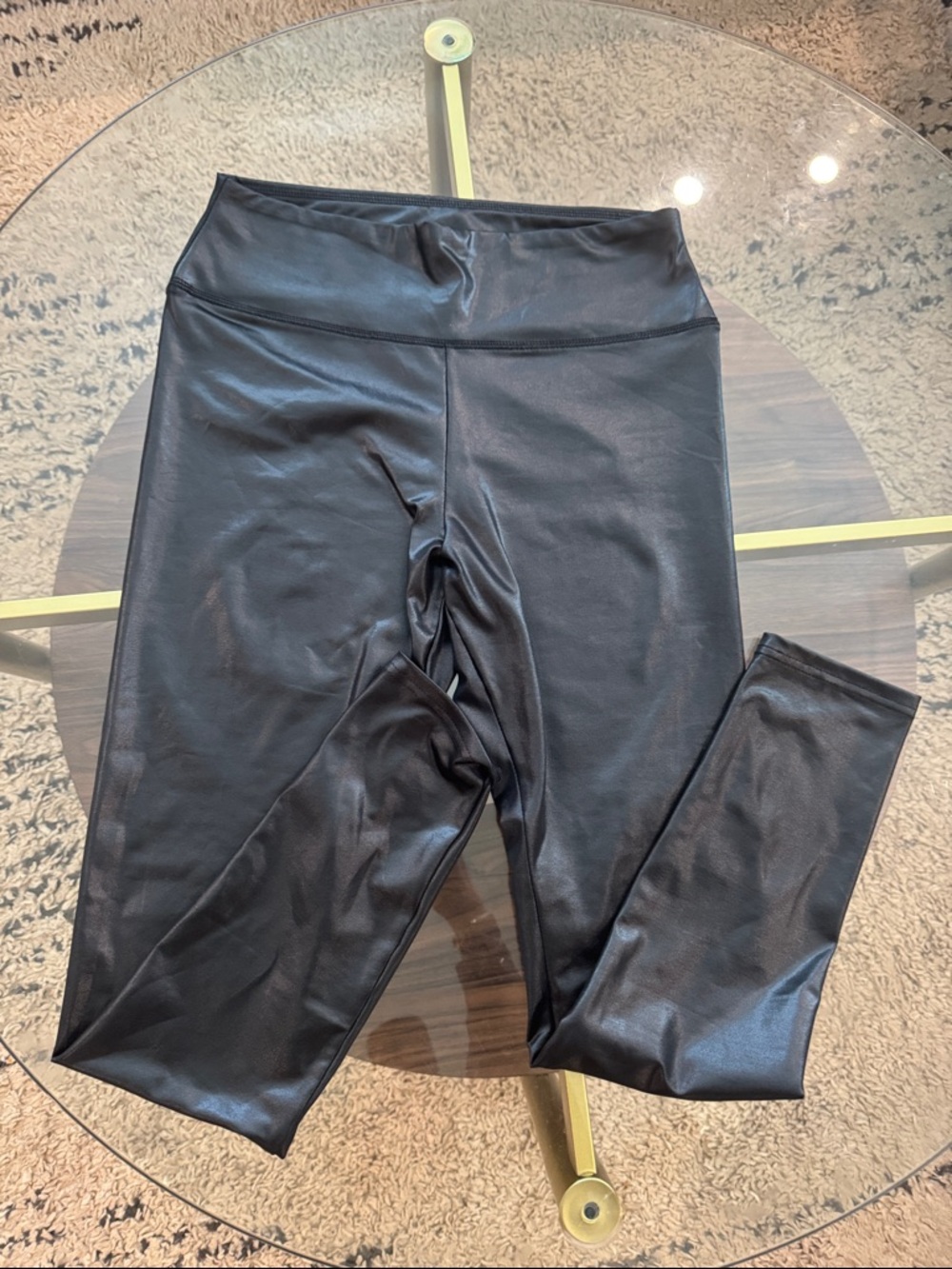 wild fable Black Faux-Leather Leggings